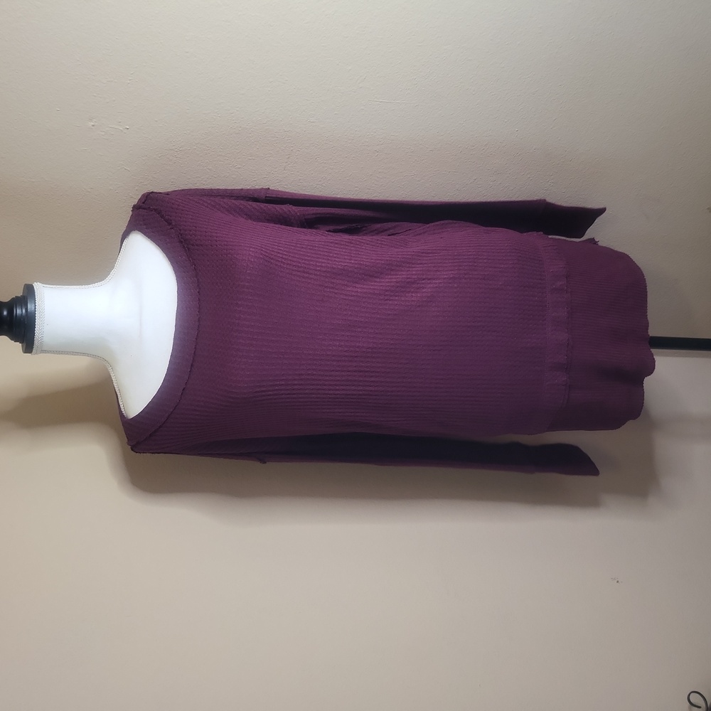 Free People Tunic burgandy over sized XS